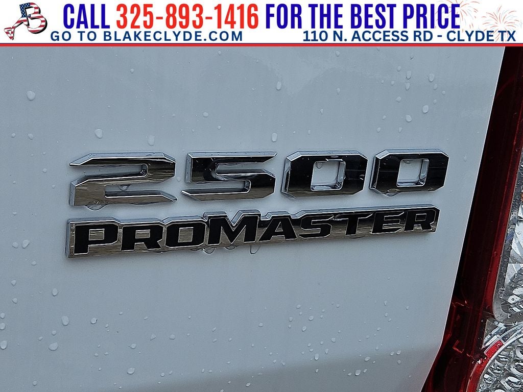 2026 RAM ProMaster 2500 High Roof