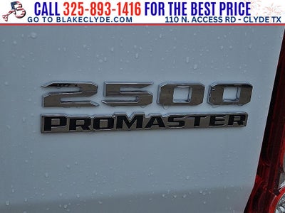 2026 RAM ProMaster 2500 High Roof