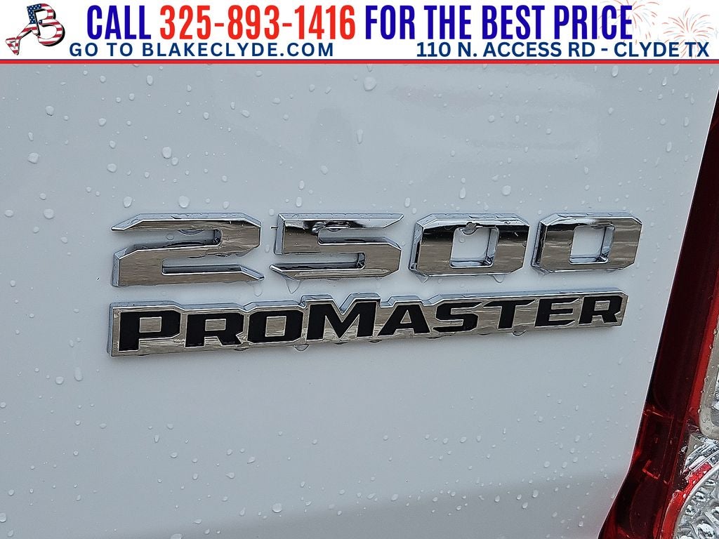 2026 RAM ProMaster 2500 High Roof