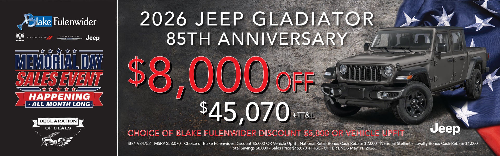$8,000 OFF MSRP