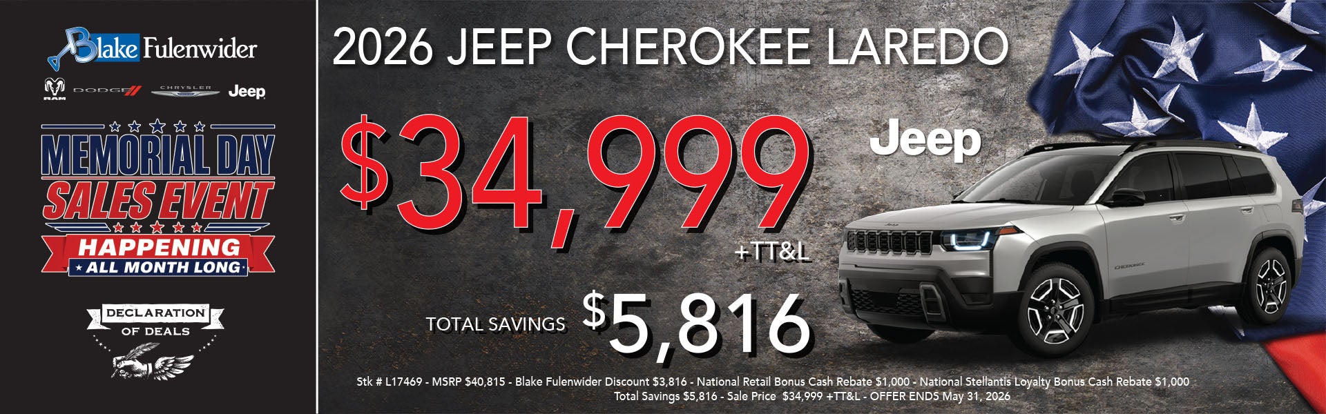 2026 Jeep Cherokee Laredo