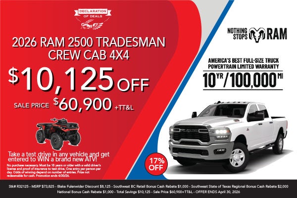2026 Ram 1500 Tradesman Crew Cab