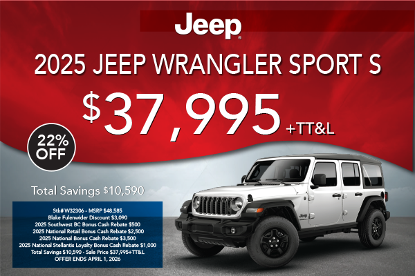 2025 JEEP Wrangler Sport S