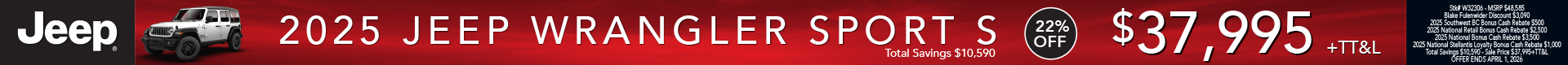 2025 JEEP Wrangler Sport S