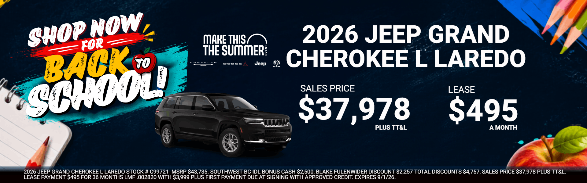 2026 Jeep Grand Cherokee L Laredo